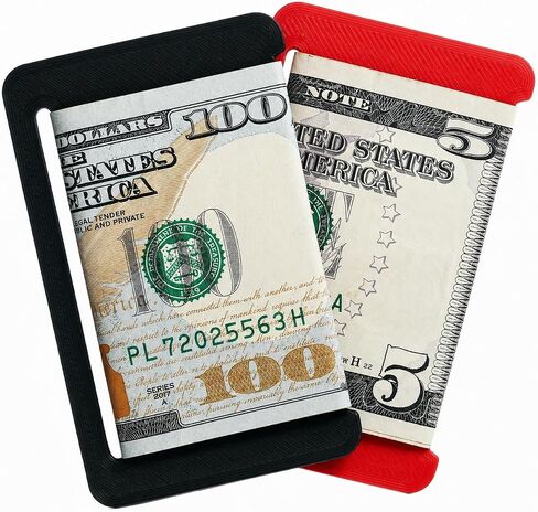 Slim Cash Organizer - Minimalist Wallet Insert for Men & Women, Holds 10 Bills - Compact Money Holder, EDC Money Clip Alternative for Wallets & Card Holder (Ash Grey and Blue) in Saudi Arabia