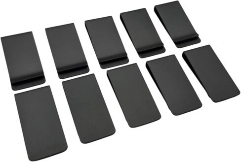 Anodized Aluminum Money Clips – Slim Minimalist Cash Clips for Custom Engraving, Gifts & Everyday Use (10 Pack) in Saudi Arabia