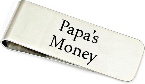 Pacific Grove Money Clip Personalized Gift For Him Gift Papa's Money Gift Money Clip For Dad Husband Grandpa Birthday Christmas Fathers Day Uncle Gift Grandpa NAME-MONEY in Kuwait