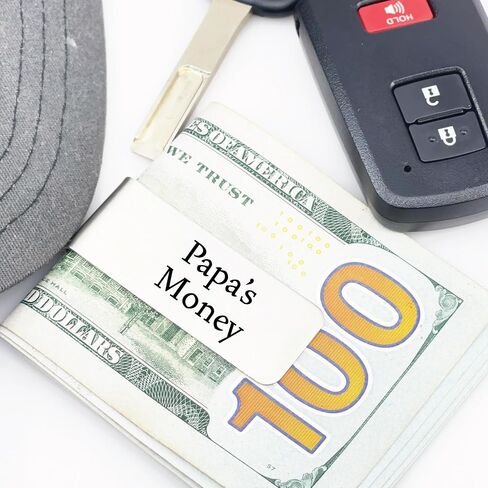 Pacific Grove Money Clip Personalized Gift For Him Gift Papa's Money Gift Money Clip For Dad Husband Grandpa Birthday Christmas Fathers Day Uncle Gift Grandpa NAME-MONEY in Kuwait