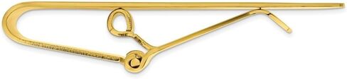 Diamond2Deal Gold-Plated Kelly Waters Star .001ct Diamond Hinged Money Clip (Length: 25 mm|Width: 50mm) in Kuwait