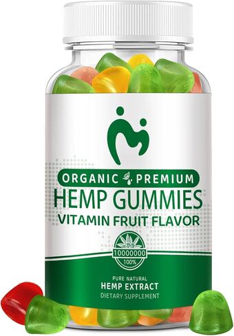 (1 Packs) Hemp Gummies for Pain, Sleep, Anxiety - High Potency Pure Organic Hеmp Oil Extract Supplement - 100% Natural Hemp Gummy - Vegan Non-GMO in Saudi Arabia