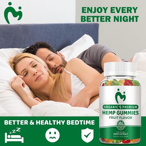 (1 Packs) Hemp Gummies for Pain, Sleep, Anxiety - High Potency Pure Organic Hеmp Oil Extract Supplement - 100% Natural Hemp Gummy - Vegan Non-GMO in Saudi Arabia