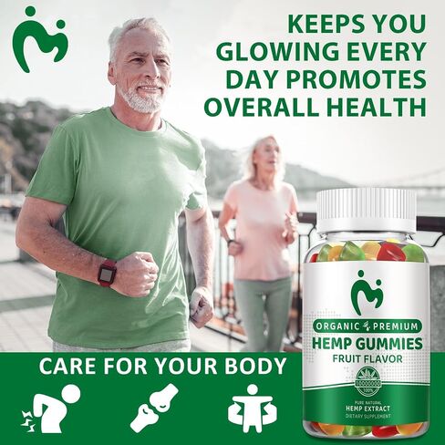 (1 Packs) Hemp Gummies for Pain, Sleep, Anxiety - High Potency Pure Organic Hеmp Oil Extract Supplement - 100% Natural Hemp Gummy - Vegan Non-GMO in Saudi Arabia