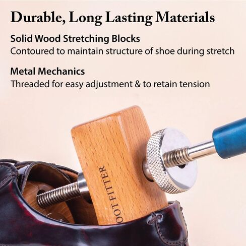 FootFitter Premium 2-Way Shoe Stretcher Set with 4 oz. Shoe Stretch Spray (Women’s Small 3.5-6.5) in Kuwait