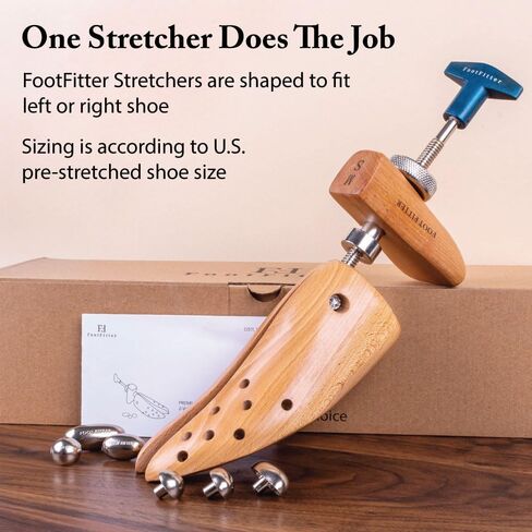 FootFitter Premium 2-Way Shoe Stretcher Set with 4 oz. Shoe Stretch Spray (Women’s Small 3.5-6.5) in Kuwait