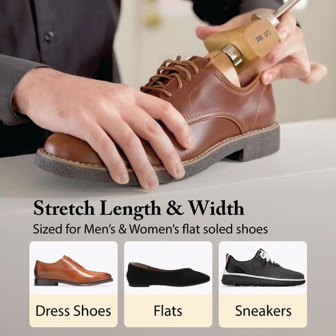FootFitter Premium 2-Way Shoe Stretcher Set with 4 oz. Shoe Stretch Spray (Women’s Small 3.5-6.5) in Kuwait