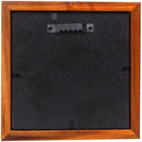 3x3 Tiny Shadow Box Frame, Acacia Wood Keepsake Display Case, Crystal-Clear Scratch-Resistant Acrylic Front, Linen-Covered Pin Board, Brown in Saudi Arabia