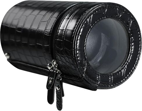 Portable Automatic Watch Winder, Single Watch Winder Box with Anti-Magnetic Protection, 2 Rotation Modes, Dual Power Supply, Compact Cylindrical Design for Home & Travel in Saudi Arabia