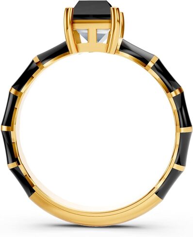 Italian Enamel Unique Handmade Genuine Real Natural Black Onyx 925 Sterling Silver Promise Engagement Handmade Ring for Women in Kuwait