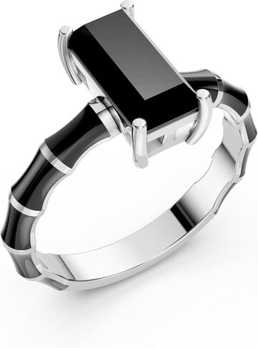 Italian Enamel Unique Handmade Genuine Real Natural Black Onyx 925 Sterling Silver Promise Engagement Handmade Ring for Women in Kuwait