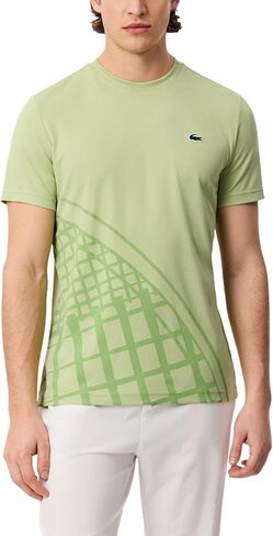 تي شيرت التنس الرجالي المطبوع بتقنية Ultra Dry من Lacoste in Kuwait