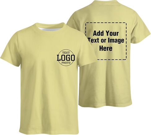 Custom T Shirts Bulk Design Your Own Tee with Logo Image Text Personalized T Shirts in Saudi Arabia