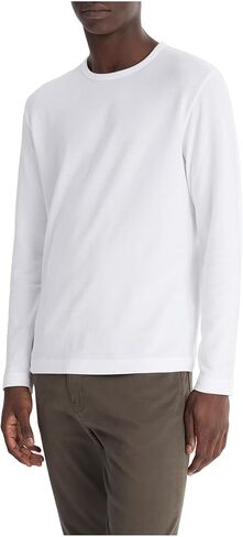 Vince Men's Pima Pique Long Sleeve Crew in Saudi Arabia