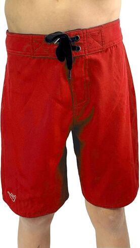 Boys Junior Guard Shaka Boardshorts Red-24 in Saudi Arabia