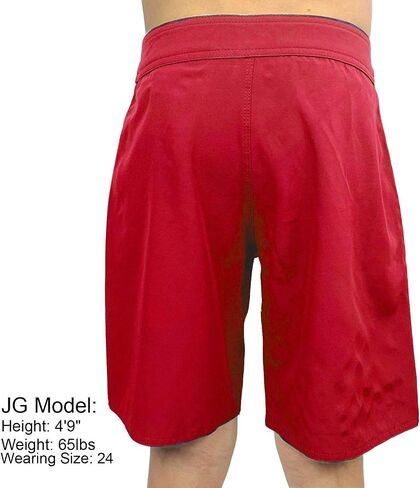 Boys Junior Guard Shaka Boardshorts Red-24 in Saudi Arabia