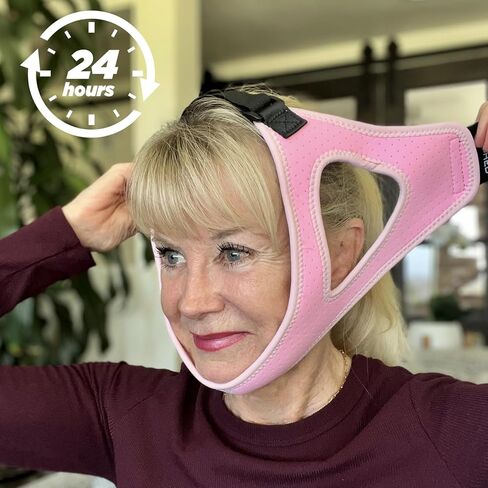 Chin Strap for CPAP Users - Adjustable Mask Bandage Keeping Mouth Closed - Better Night's Sleep Anti Snoring Chin Strap for Snoring for Men and Women (Black) in Saudi Arabia