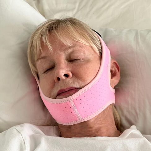 Chin Strap for CPAP Users - Adjustable Mask Bandage Keeping Mouth Closed - Better Night's Sleep Anti Snoring Chin Strap for Snoring for Men and Women (Black) in Saudi Arabia
