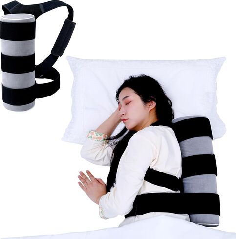 Side Sleep Trainer for Positional Sleep Apnea - Anti Snoring Device to Prevent Back Sleeping, Sleep Positioner for Snore Relief & Better Breathing | Lightweight, Comfortable & Effective, Long Foam in Saudi Arabia