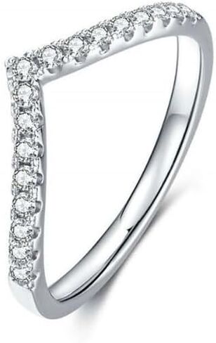 14K White Gold Diamond V Contour Wedding Band, Delicate 0.14 Carat VVS1 D Color Setting, Supreme Brilliance and Modern Sophistication in Kuwait