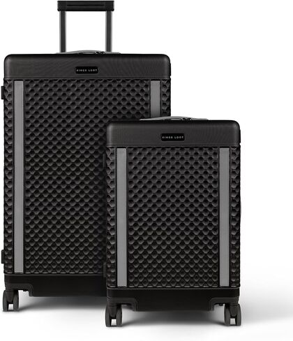 Kings Loot 2-Piece Hardshell Luggage Set | Carry-On Plus & Checked Suitcase | Aerospace Grade Polycarbonate | 360° Silent Spinner Wheels with Steel Bearings | TSA Lock, YKK Zippers (Midnight Ember) in Saudi Arabia