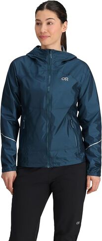Outdoor Research Women's Helium Rain Jacket, Olympic, Medium in Saudi Arabia