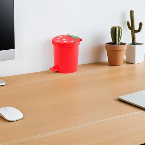 PRETYZOOM Desktop Trash Can Garbage Bin Pen Pencil Cup Holder Luggage Cup Holder Desktop Garbage Can Desktop Wastebasket Kawaii Trash Bin Trash Recycling Containers Mini Child Thing Pp Food in Saudi Arabia