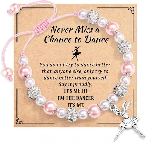 Dance Recital Gifts for Girls, Ballet Dancer Bracelet Jewelry, Ballerina Dance Gifts for Little Girls Granddaughter Daughter Niece Sister Dance Lover Team Friends in Kuwait