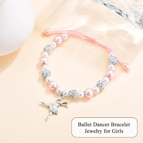 Dance Recital Gifts for Girls, Ballet Dancer Bracelet Jewelry, Ballerina Dance Gifts for Little Girls Granddaughter Daughter Niece Sister Dance Lover Team Friends in Kuwait