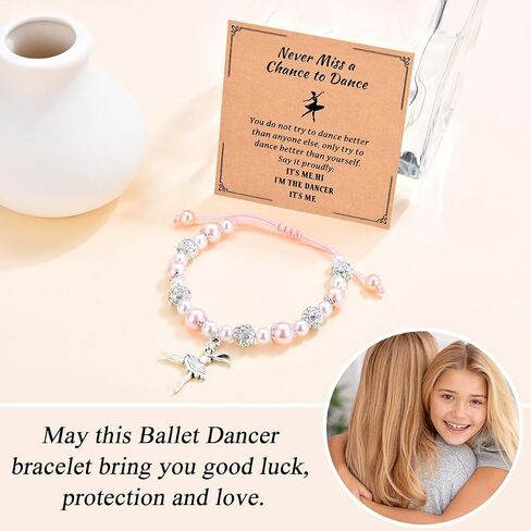 Dance Recital Gifts for Girls, Ballet Dancer Bracelet Jewelry, Ballerina Dance Gifts for Little Girls Granddaughter Daughter Niece Sister Dance Lover Team Friends in Kuwait