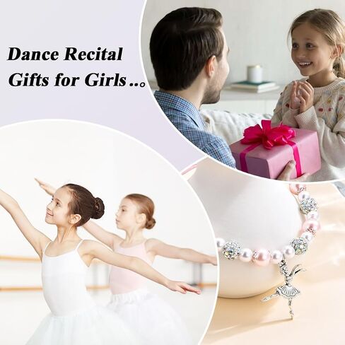 Dance Recital Gifts for Girls, Ballet Dancer Bracelet Jewelry, Ballerina Dance Gifts for Little Girls Granddaughter Daughter Niece Sister Dance Lover Team Friends in Kuwait