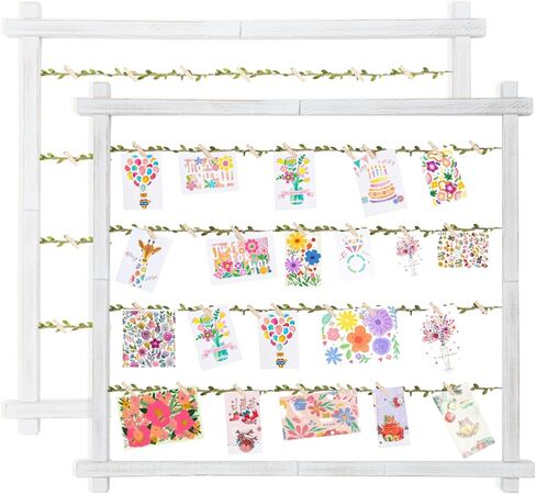 Photo Display Board with 30 Clips,Picture Frames Collage Wall Decor for Hanging Photos, Artworks, Postcards, Greeting Cards (Carbonized Black) in Saudi Arabia