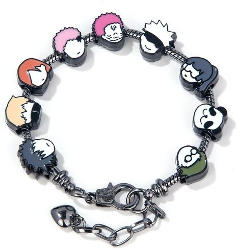 SONGCHANGJEWELRY Anime JJK DIY Charm Bracelet – Gojo, Yuji, Sukuna, Megumi, Mahito Figure Face Merch Jewelry – Gifts for Fans and Collectors in Kuwait