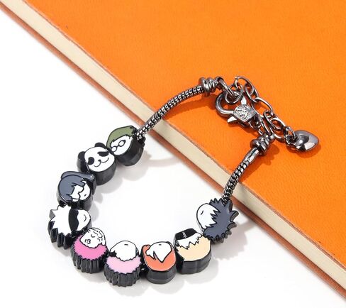 SONGCHANGJEWELRY Anime JJK DIY Charm Bracelet – Gojo, Yuji, Sukuna, Megumi, Mahito Figure Face Merch Jewelry – Gifts for Fans and Collectors in Kuwait