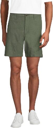 Lands' End Men's 7" Classic Fit Linen Blend Short in Kuwait