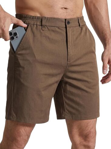 JOTOOK Mens Casual Shorts 7 Inch Lightweight Golf Shorts Summer Quick Dry Elastic Waist Hiking Short with Pockets in Saudi Arabia