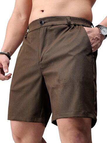 JOTOOK Mens Casual Shorts 7 Inch Lightweight Golf Shorts Summer Quick Dry Elastic Waist Hiking Short with Pockets in Saudi Arabia