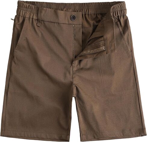 JOTOOK Mens Casual Shorts 7 Inch Lightweight Golf Shorts Summer Quick Dry Elastic Waist Hiking Short with Pockets in Saudi Arabia
