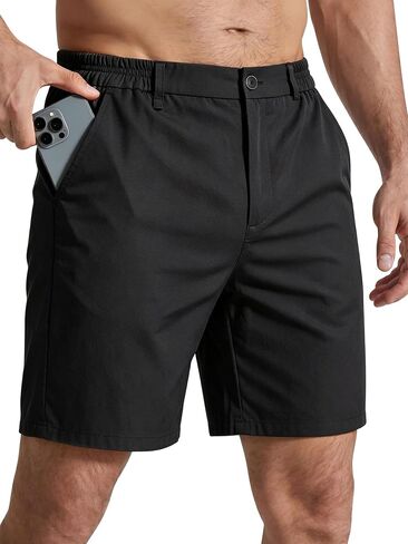 JOTOOK Mens Casual Shorts 7 Inch Lightweight Golf Shorts Summer Quick Dry Elastic Waist Hiking Short with Pockets in Saudi Arabia
