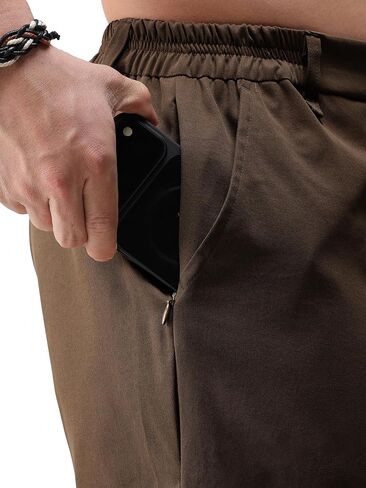 JOTOOK Mens Casual Shorts 7 Inch Lightweight Golf Shorts Summer Quick Dry Elastic Waist Hiking Short with Pockets in Saudi Arabia