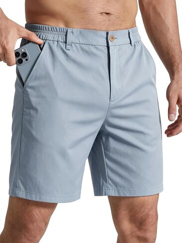 JOTOOK Mens Casual Shorts 7 Inch Lightweight Golf Shorts Summer Quick Dry Elastic Waist Hiking Short with Pockets in Saudi Arabia