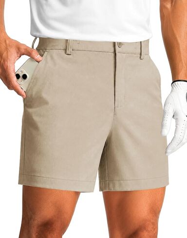 JWM Mens Golf Shorts 5"/7" Inseam - Stretch Lightweight Quick Dry Performance Casual Work Shorts with Mulit Zipper Pockets in Kuwait