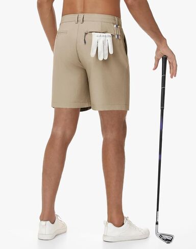 JWM Mens Golf Shorts 5"/7" Inseam - Stretch Lightweight Quick Dry Performance Casual Work Shorts with Mulit Zipper Pockets in Kuwait
