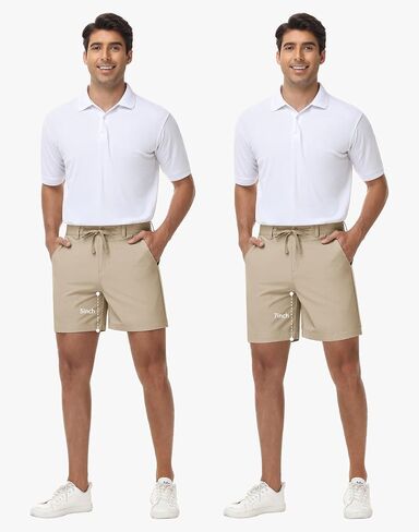 JWM Mens Golf Shorts 5"/7" Inseam - Stretch Lightweight Quick Dry Performance Casual Work Shorts with Mulit Zipper Pockets in Kuwait