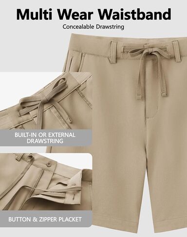 JWM Mens Golf Shorts 5"/7" Inseam - Stretch Lightweight Quick Dry Performance Casual Work Shorts with Mulit Zipper Pockets in Kuwait
