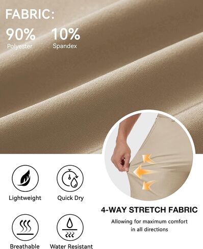 JWM Mens Golf Shorts 5"/7" Inseam - Stretch Lightweight Quick Dry Performance Casual Work Shorts with Mulit Zipper Pockets in Kuwait