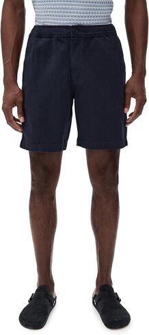 Wax London Men's Cotton Linen Kurt Shorts 7.5" in Saudi Arabia