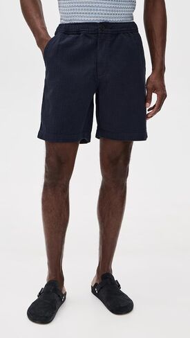 Wax London Men's Cotton Linen Kurt Shorts 7.5" in Saudi Arabia