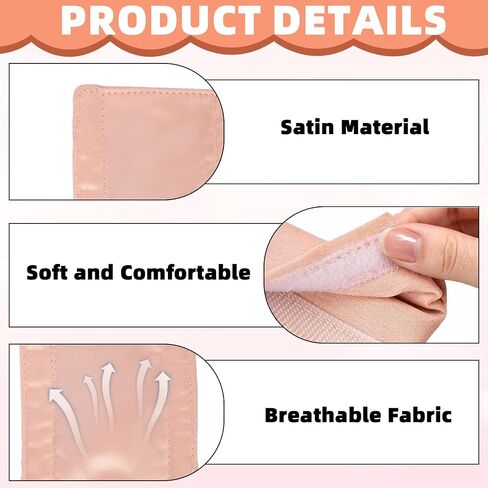 4 Pcs Nasal Oxygen Cannula Cover,Silky Satin Finish Oxygen Tubing Accessories,Covers for Oxygen Nasal Cannula to Prevent Facial Indentations and Irritation (Pink) in Kuwait