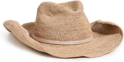 Hat Attack Women's Raffia Crochet Cowboy Hat in Saudi Arabia